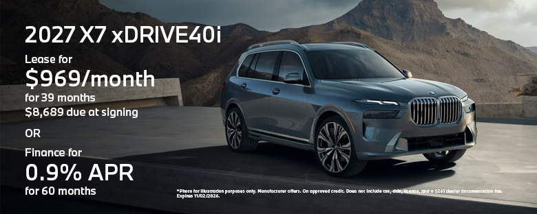 2027 BMW X7 xDRIVE40i Offer