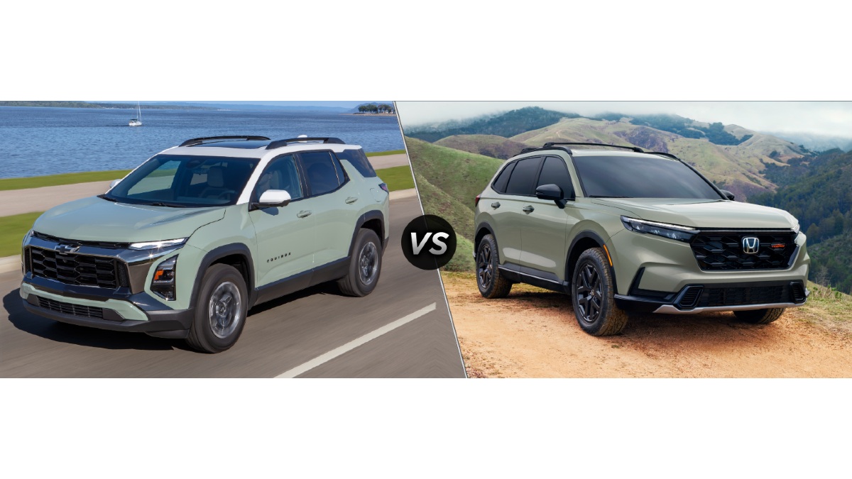 2026 Chevy Equinox vs Honda CR-V Side-by-Side Front Profiles