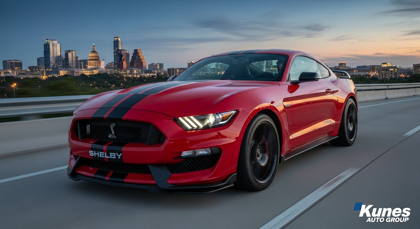 Discover the 2021 Shelby Mustang GT350 lineup in Austin, TX. Learn about the specs and trims available. Explore lineup details with Kunes Auto Group.
