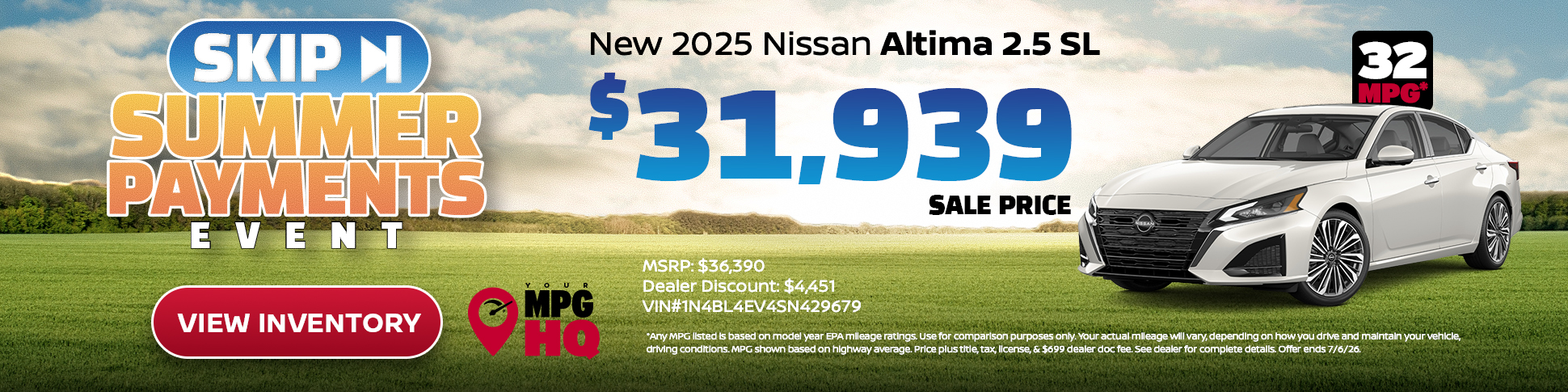 New 2026 Nissan Altima