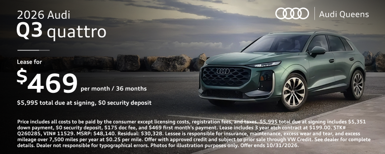2026 Audi Q3 quattro Offer