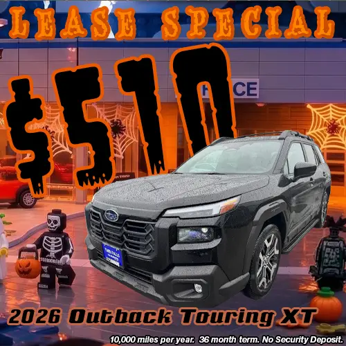 Lease this 2026 Subaru Outback Touring XT for only $510/mo at Twin Falls Subaru this October.