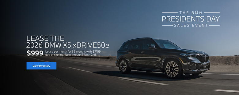 2026 X5 lease starting at $939 per month for 39 months