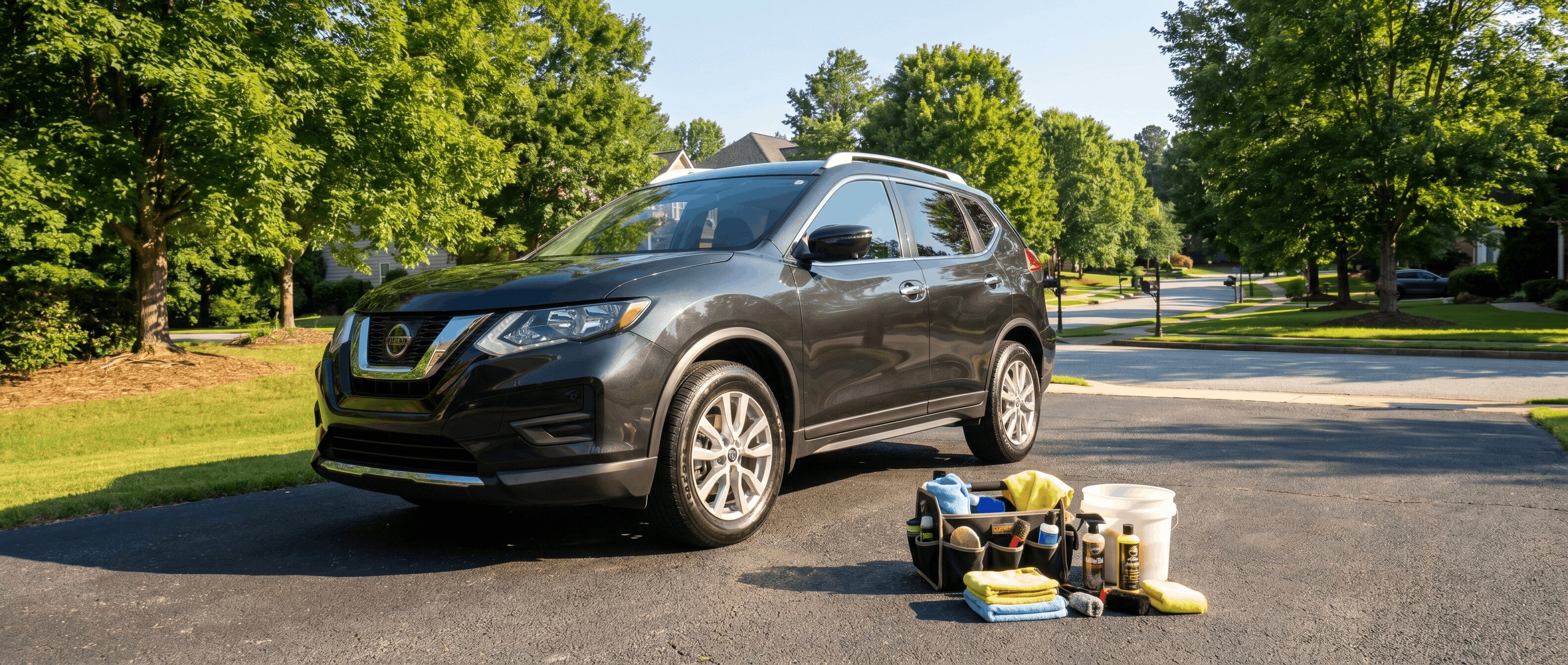 Nissan Rogue bug and tar removal summer detailing guide Roswell GA