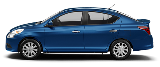 2017 Nissan Versa sedan in Metallic Blue