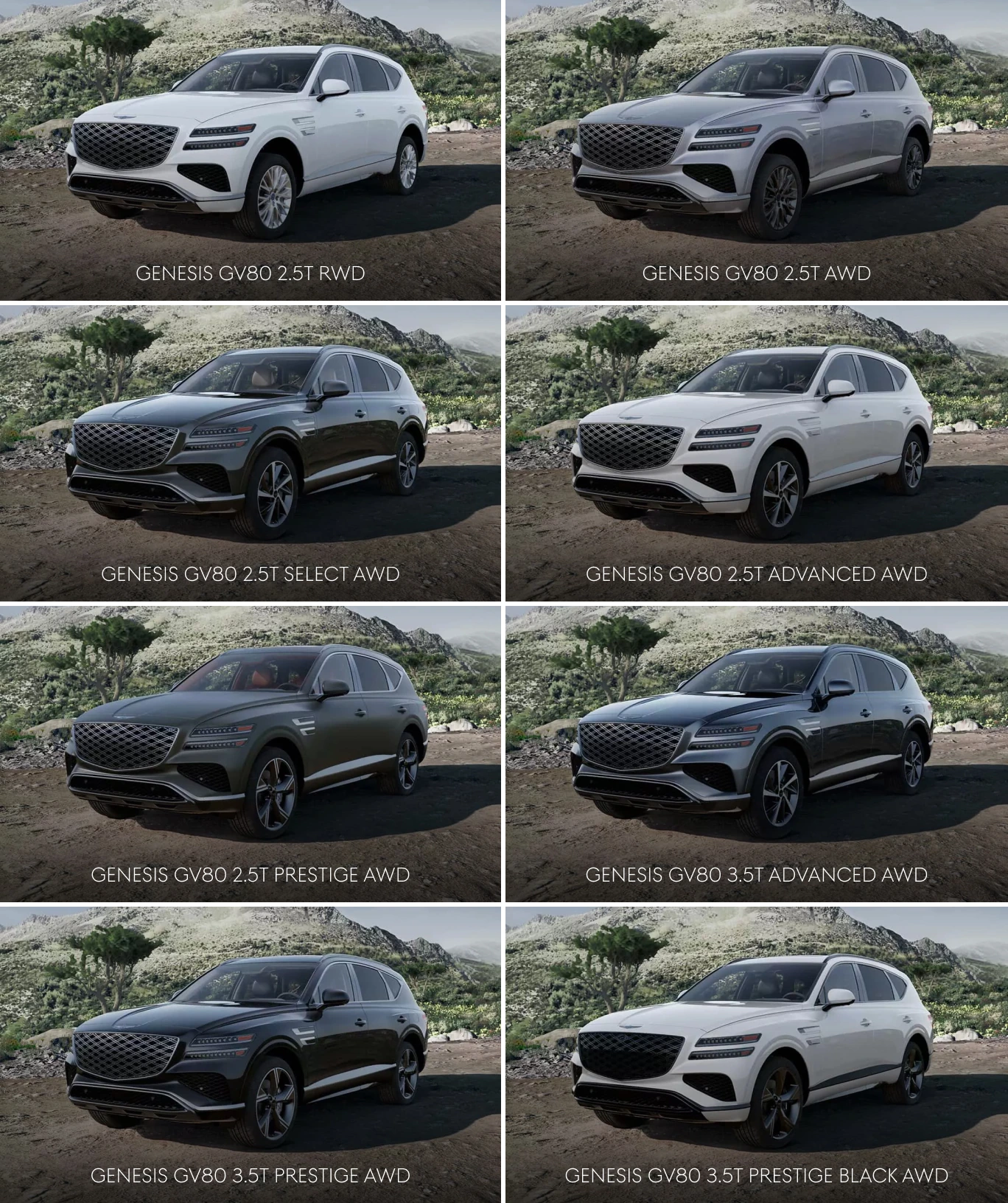 Several 2026 Genesis GV80 Configurations To Enjoy