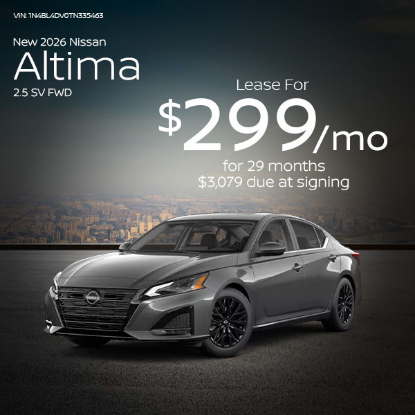 New 2026 Nissan Altima 2.5 SV FWD