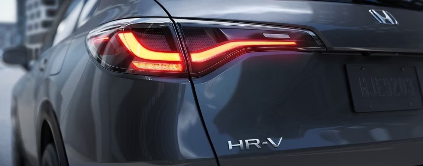 Close-up of a taillight on a gray 2026 Honda HR-V