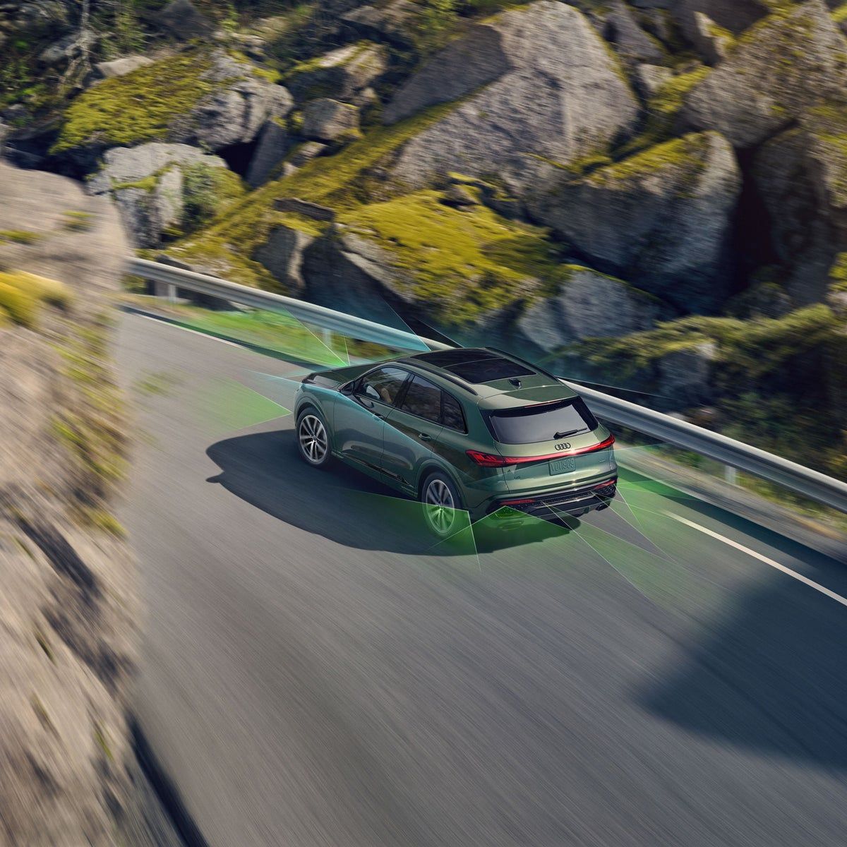 2026 Audi Q5 Premium Plus driving with adaptive cruise assist engaged