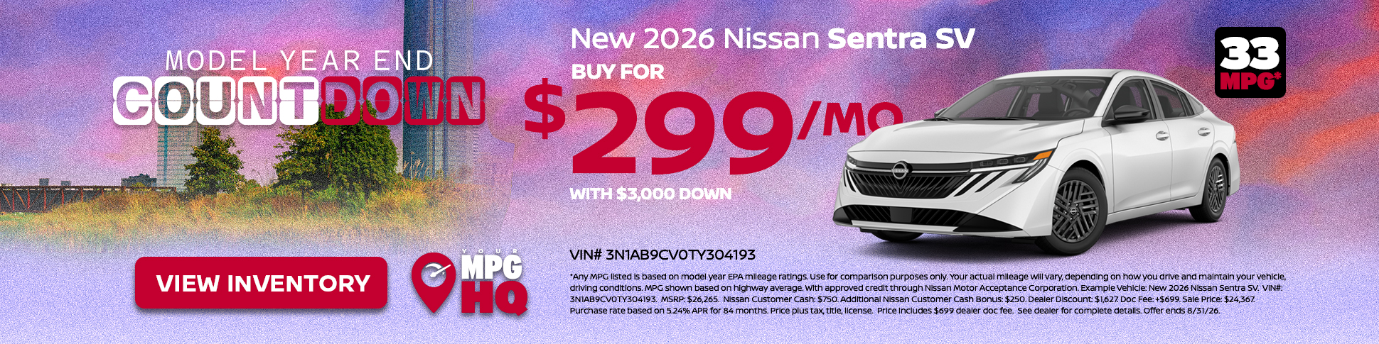 New 2026 Nissan Sentra