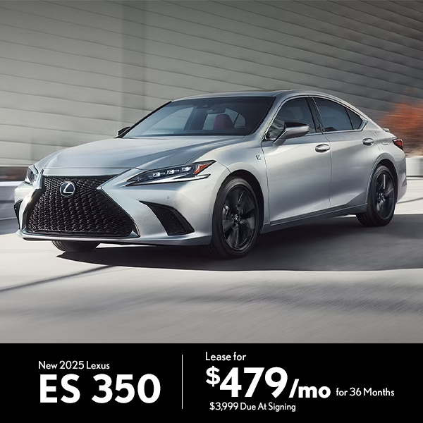 Lease a 2025 Lexus ES 350 for $479 per month in Greenville, SC