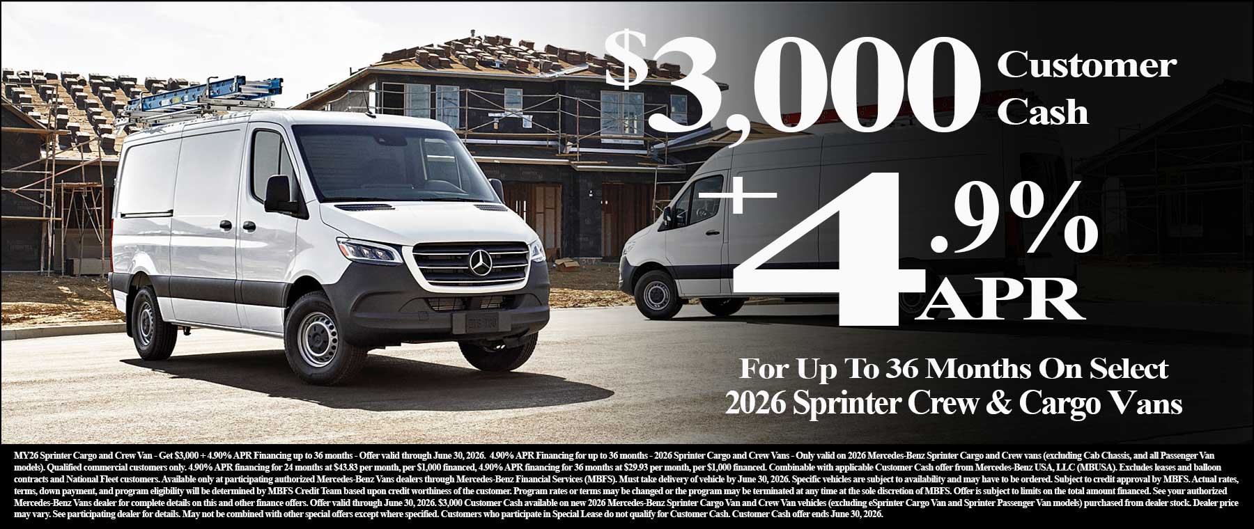 2025 Sprinter Offer