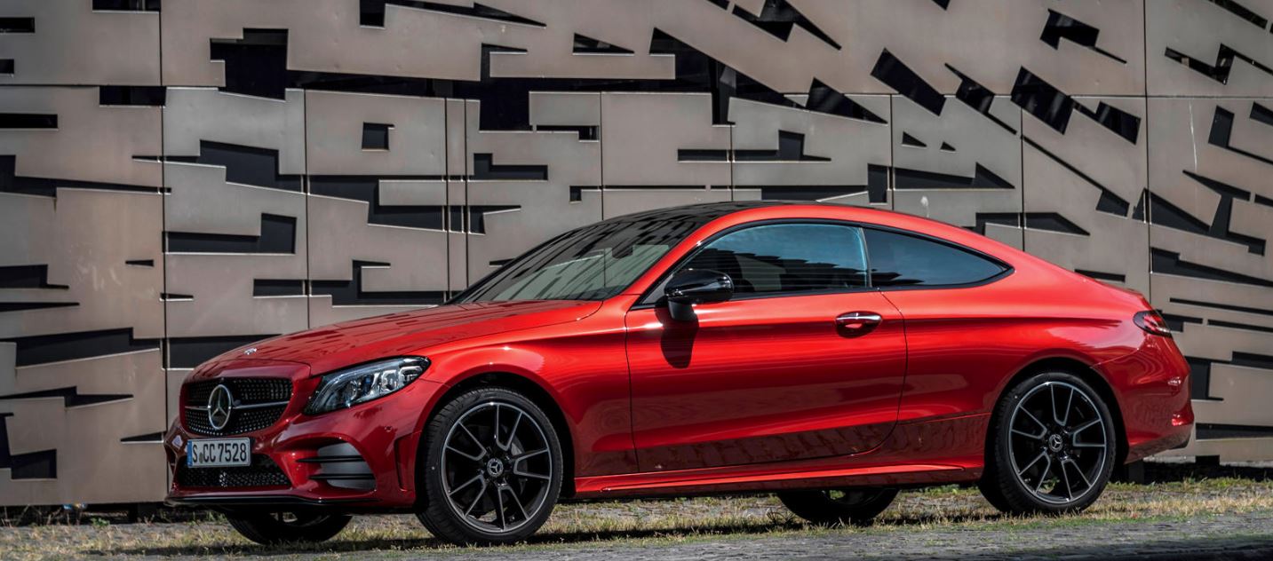 red 2023 Mercedes-Benz C-class coupe