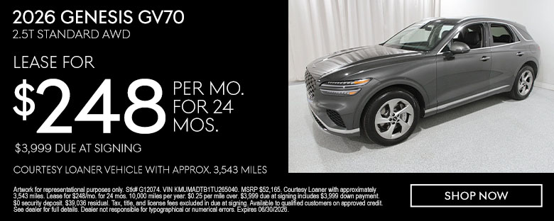 2026 Genesis GV70 Lease