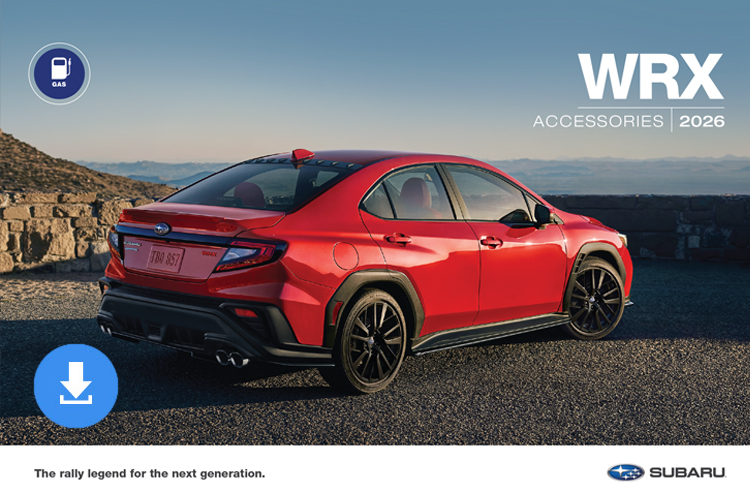 2026 WRX Accessories Brochure cover image