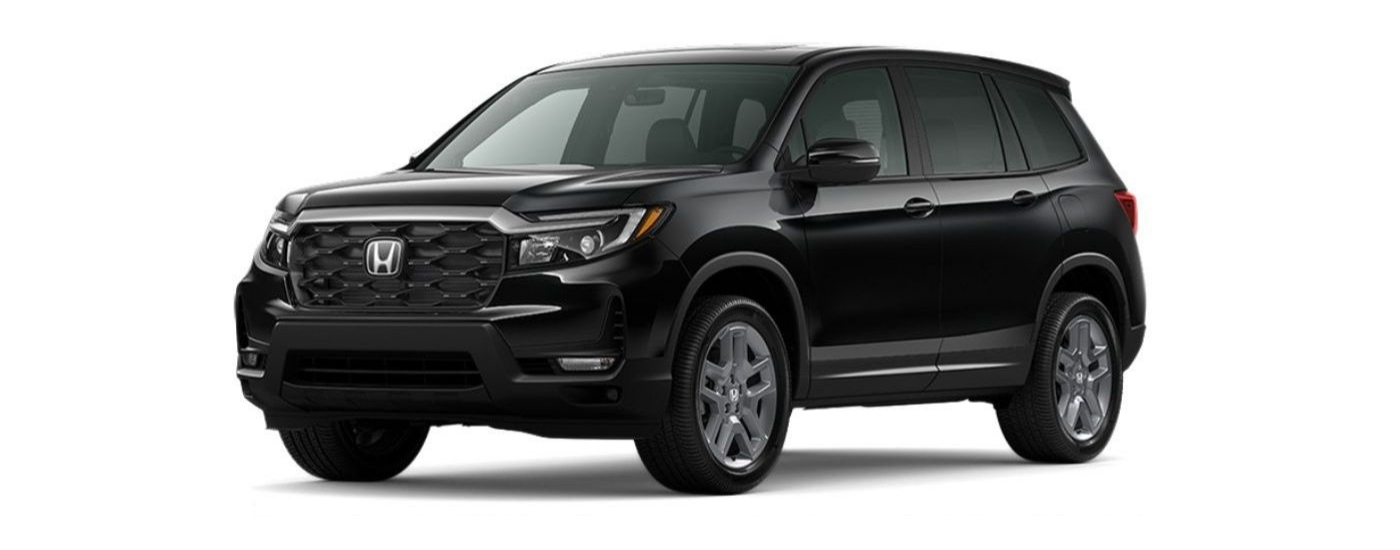 Black 2024 Honda Passport EX-L angled left