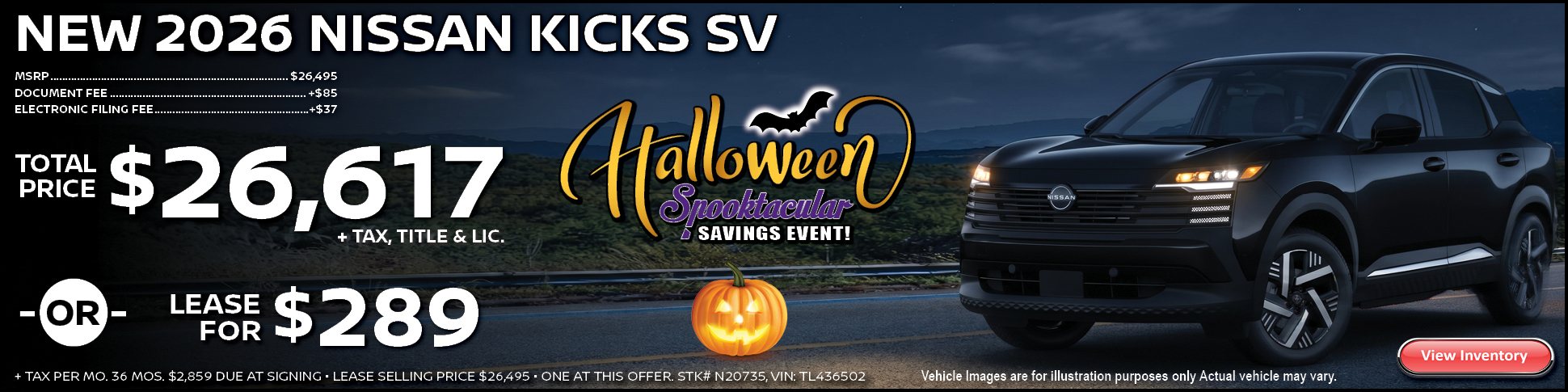 2026 Nissan Kicks SV