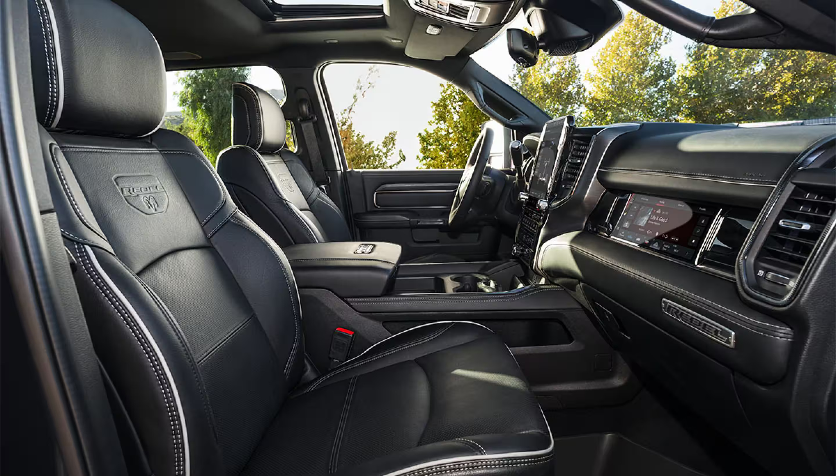The interior design of the ram 2500.