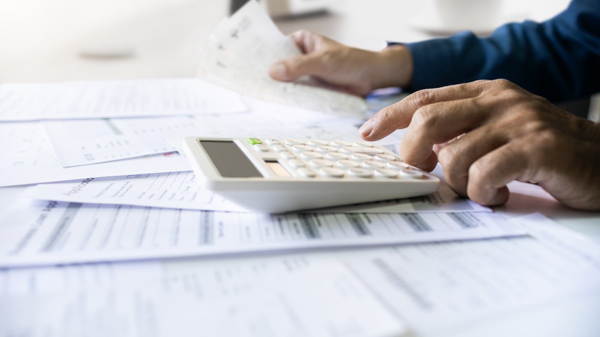 Someone Calculating Budget