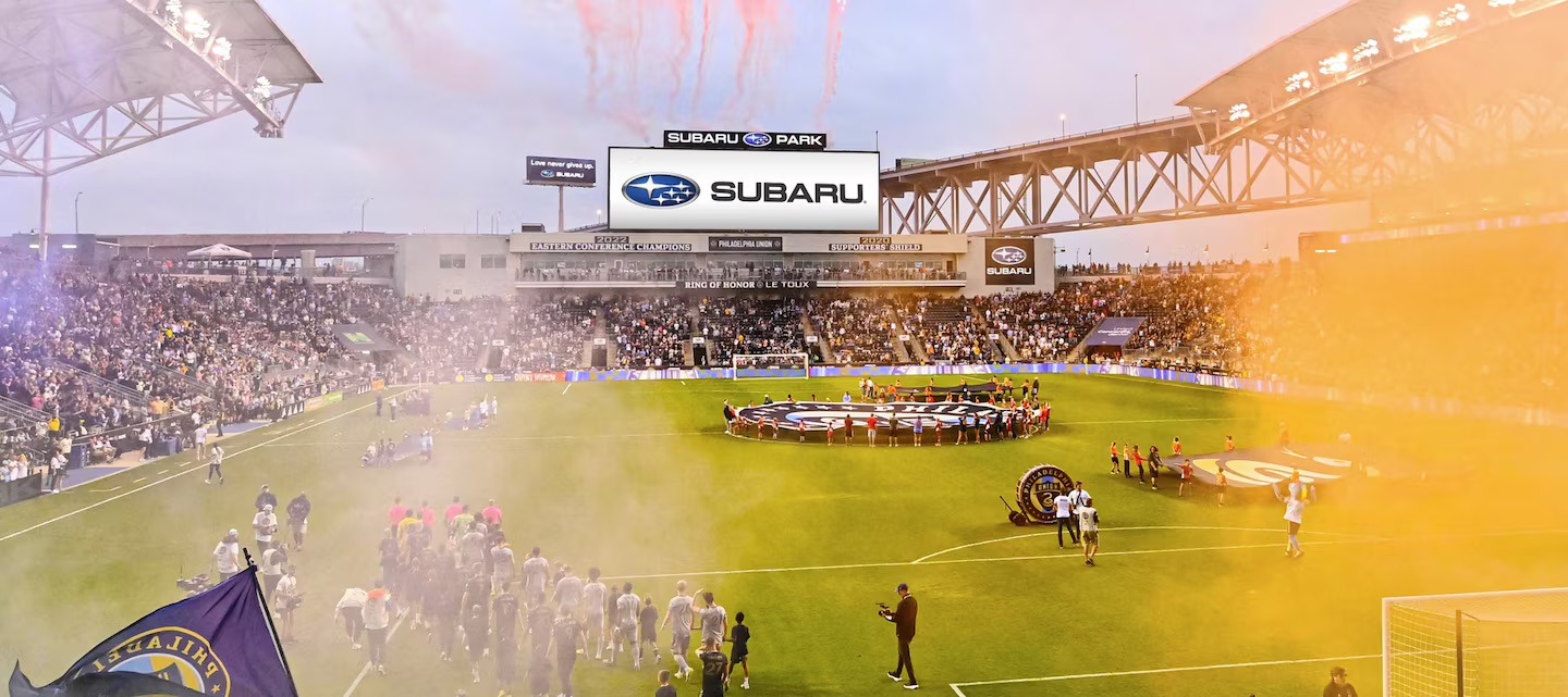 Subaru Park soccer field. 