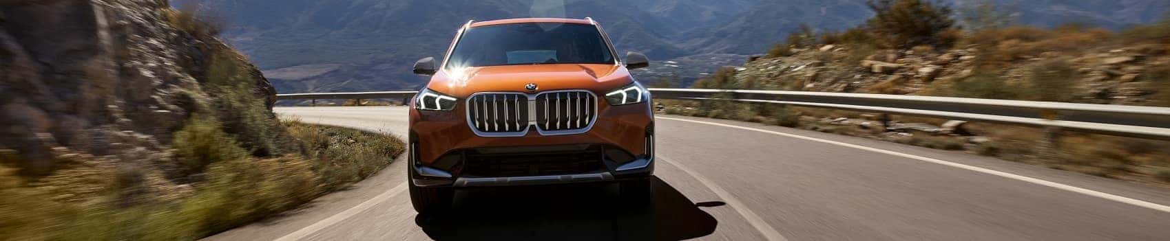 BMW SUV on a scenic road