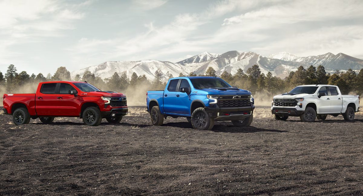 2026 Chevy Silverado 1500 Three-Model Lineup Exterior Profiles
