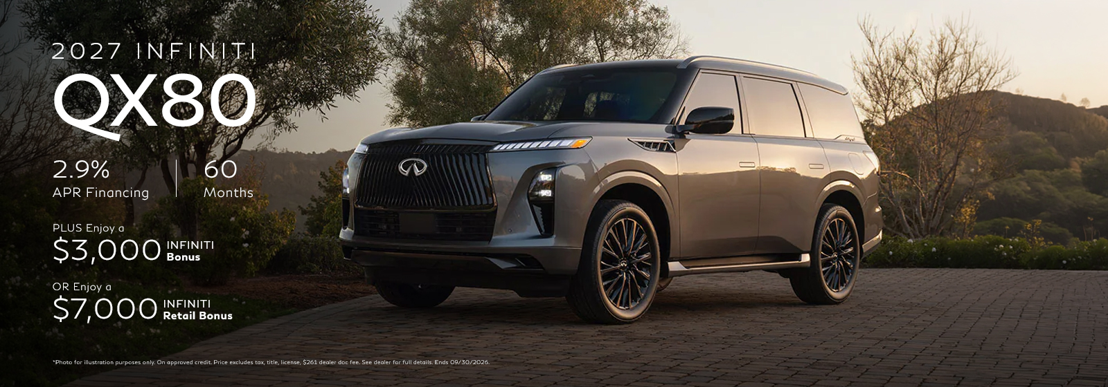 NEW 2027 QX80 Offer