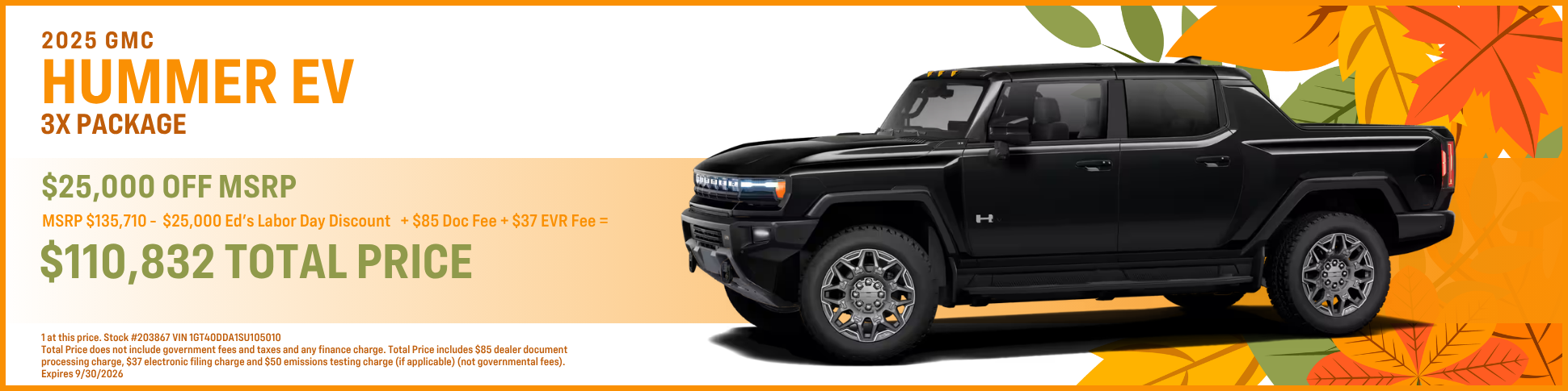 25 GMC Hummer EV 3x Package