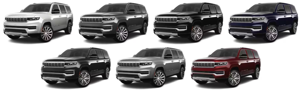 2025 Jeep Grand Wagoneer Base Exterior Color Options