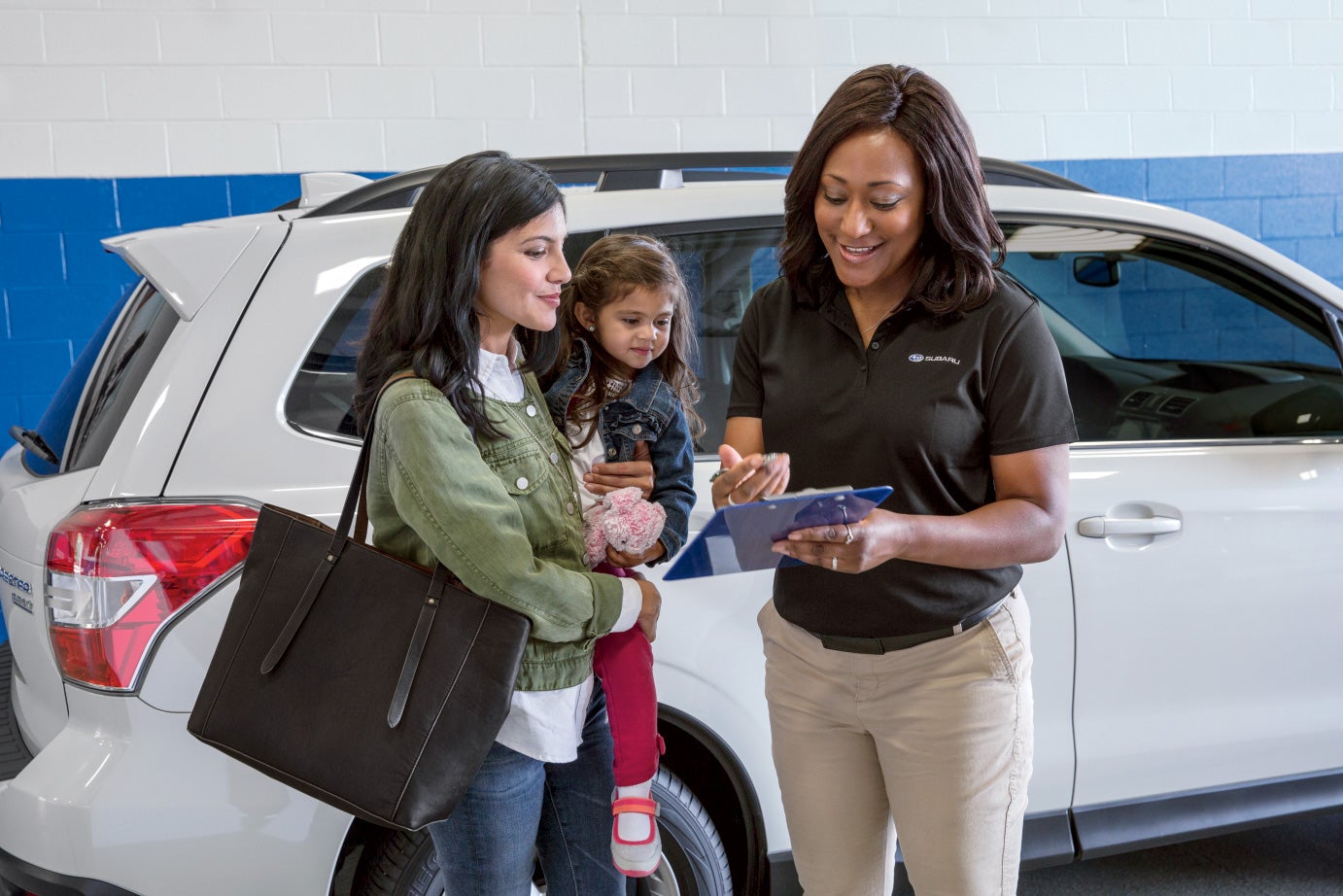 Subaru dealership customer