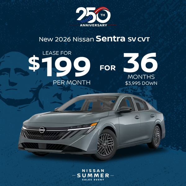 New 2026 Nissan Sentra SV CVT