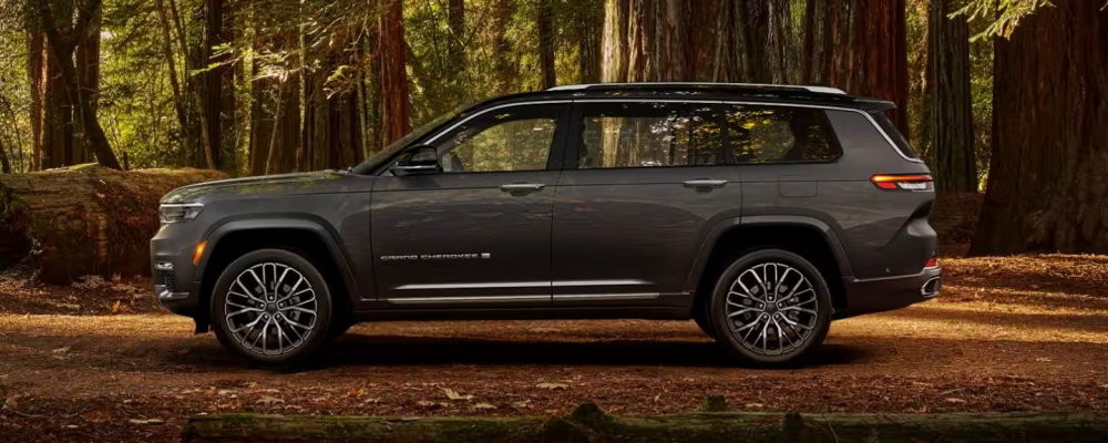2024 Jeep Grand Cherokee L Parked in the Woods