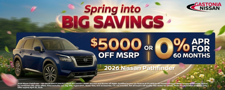 Gastonia Nissan April Incentives