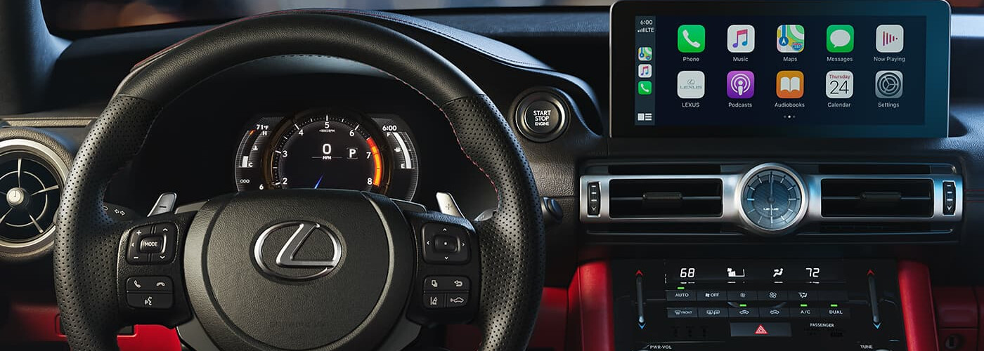2021 Lexus IS Steering Wheel and Dashboard