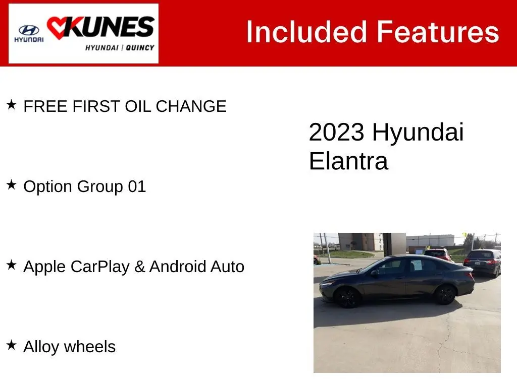 Used 2023 Hyundai Elantra SEL with VIN 5NPLM4AG9PH102236 for sale in Quincy, IL
