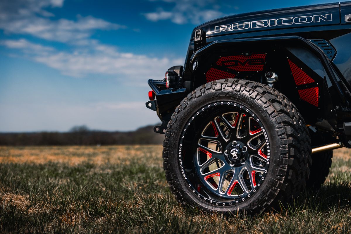 Custom Blackout 2024 Jeep Wrangler Rubicon 392 Exterior Front Driver Side Wheel