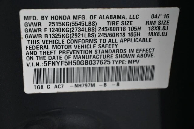 2016 Honda Pilot EX-L - Photo 20