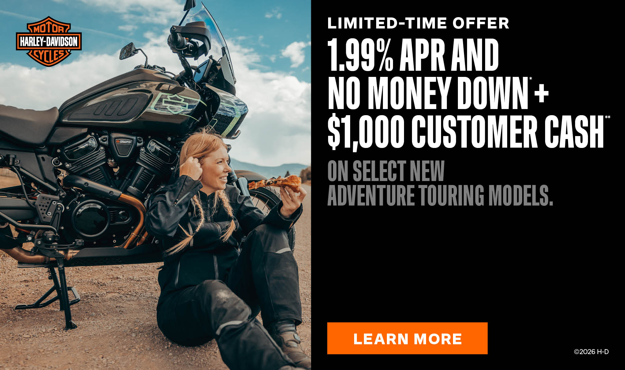 Limited-Time Offer 1.99% APR & No Money Down + $1,000 Customer Cash