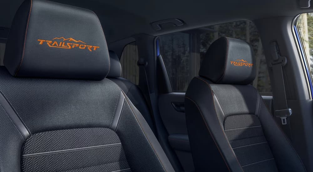 Black seats inside a 2026 Honda CR-V TrailSport