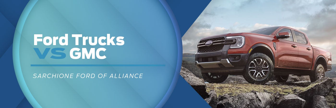 Ford vs GMC Trucks Comparison - Sarchione Ford of Alliance