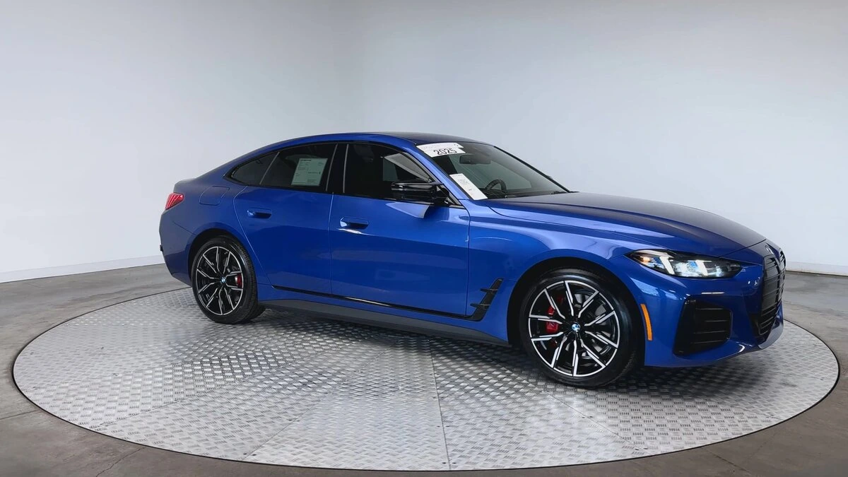 Used 2025 BMW i4 M50 with VIN WBY33HD08SFU55514 for sale in Highlands Ranch, CO