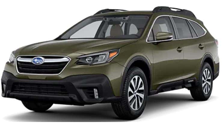 Green Subaru Outback