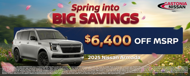 Gastonia Nissan April Incentives