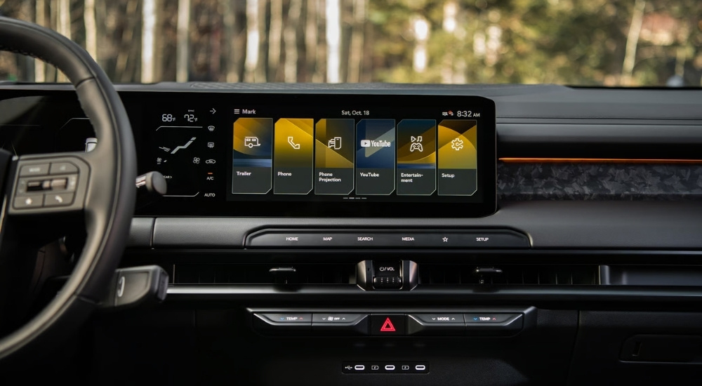 Infotainment screen in a 2027 Kia Telluride