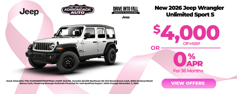 2026 Jeep Wrangler Unlimited Sport S