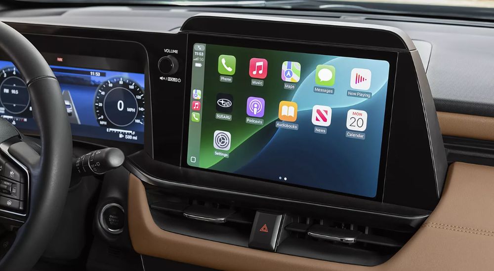 Infotainment display in a 2027 Subaru Outback.