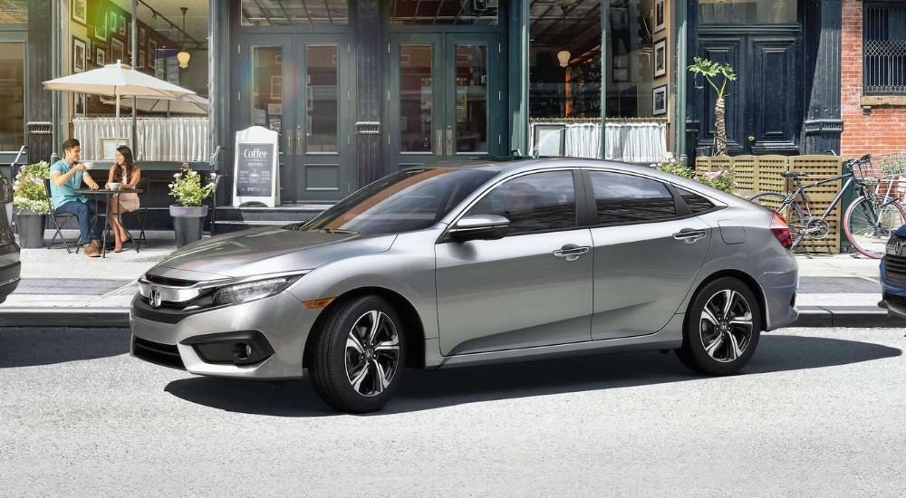 Silver 2016 used Honda Civic for sale parallel parking
