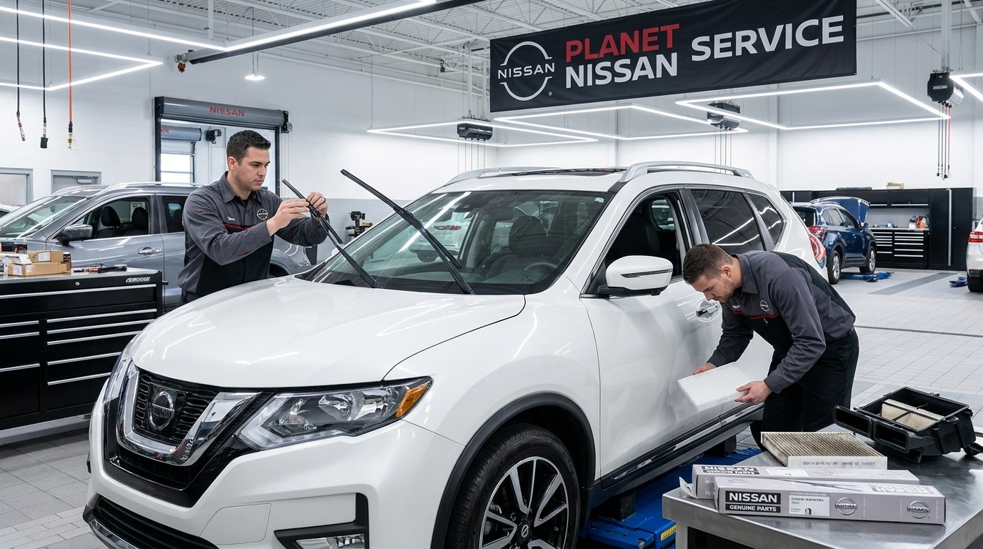 Wipers & Air Filter Service at Planet Nissan