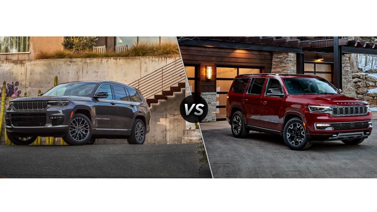 2025 Jeep Grand Cherokee L vs Wagoneer Exterior Front Profiles
