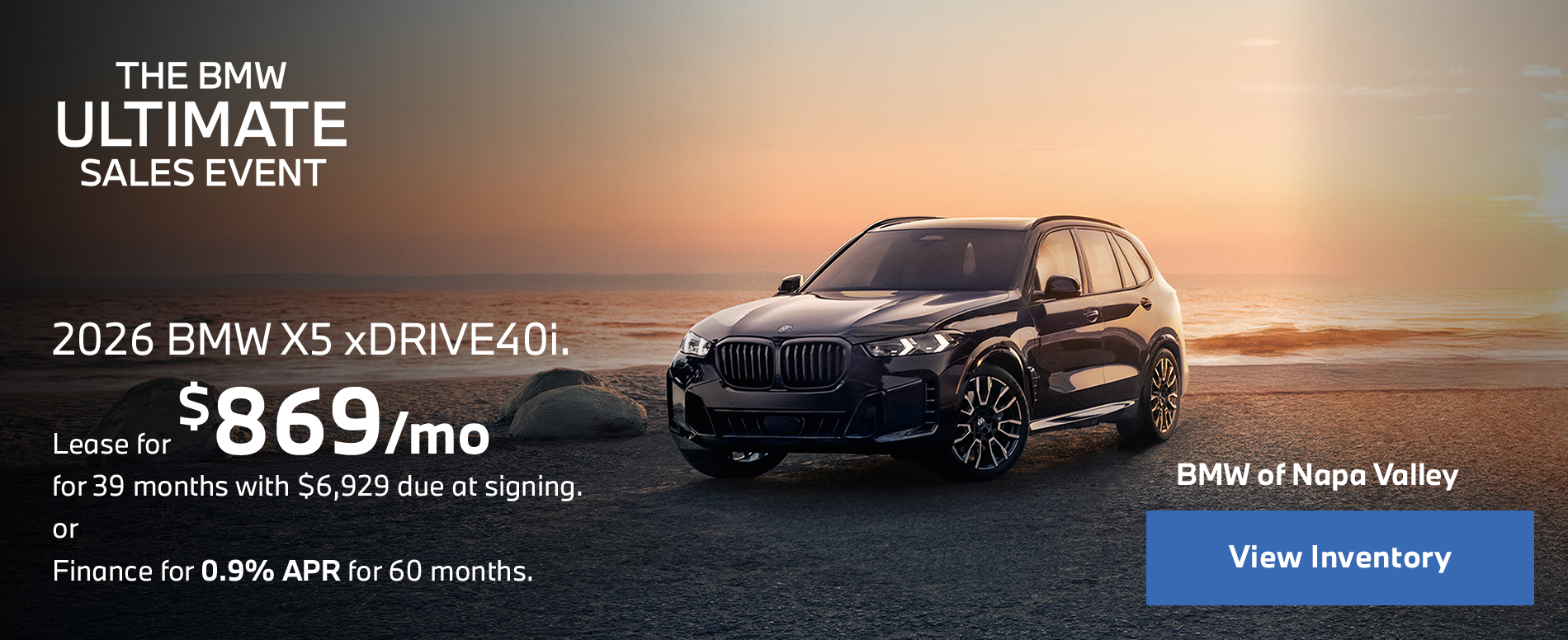 Lease for $869/month for 39 months $6,929 due at signing  or  Finance for 0.9% APR for 60 months